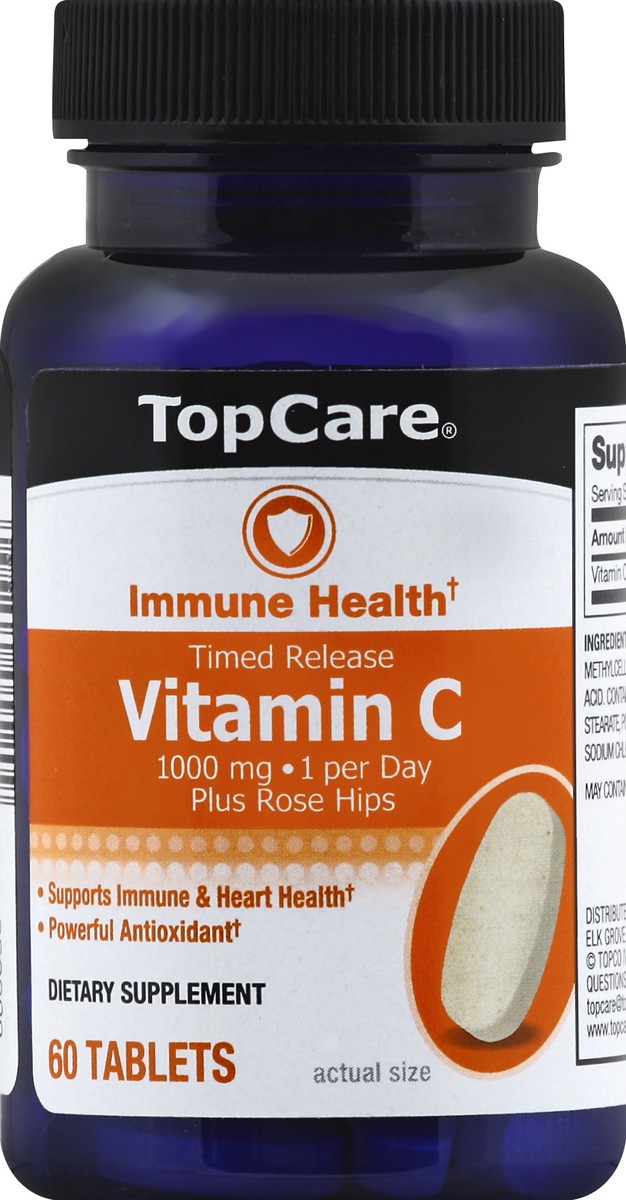 slide 5 of 6, TopCare Natural Vitamin C - Time Released, 60 ct