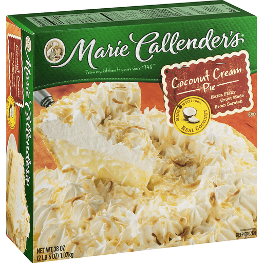 slide 8 of 8, Marie Callender's Frozen Pie Dessert, Coconut Cream, 38 Ounce, 38 oz