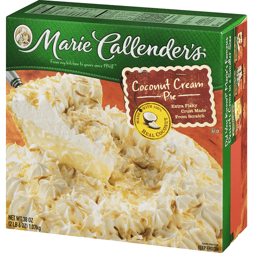 slide 7 of 8, Marie Callender's Frozen Pie Dessert, Coconut Cream, 38 Ounce, 38 oz