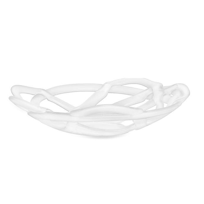 slide 1 of 1, Kosta Boda Large Basket Bowl - White, 1 ct