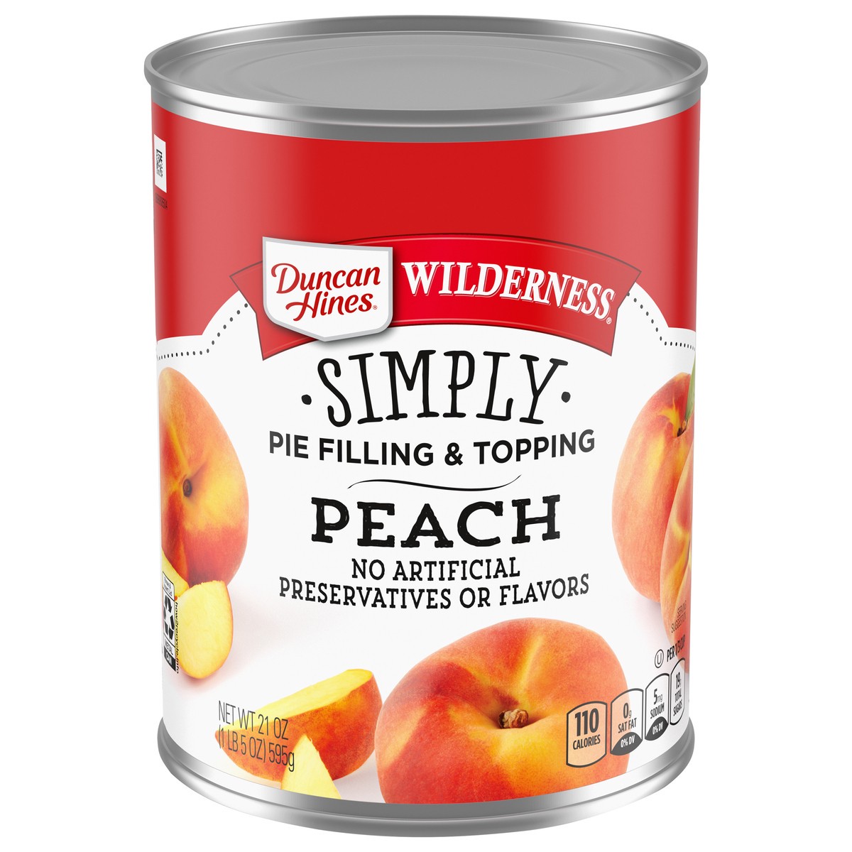 slide 1 of 5, Duncan Hines Wilderness Simply Peach Pie Filling & Topping 21 oz, 21 oz