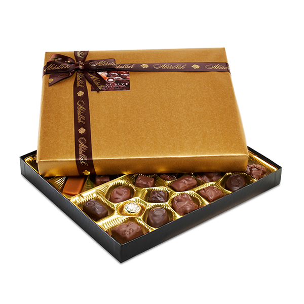 slide 1 of 1, Abdallah Candies Exclusive Chocolate Assortment Gift Wrapped Box, 15 oz
