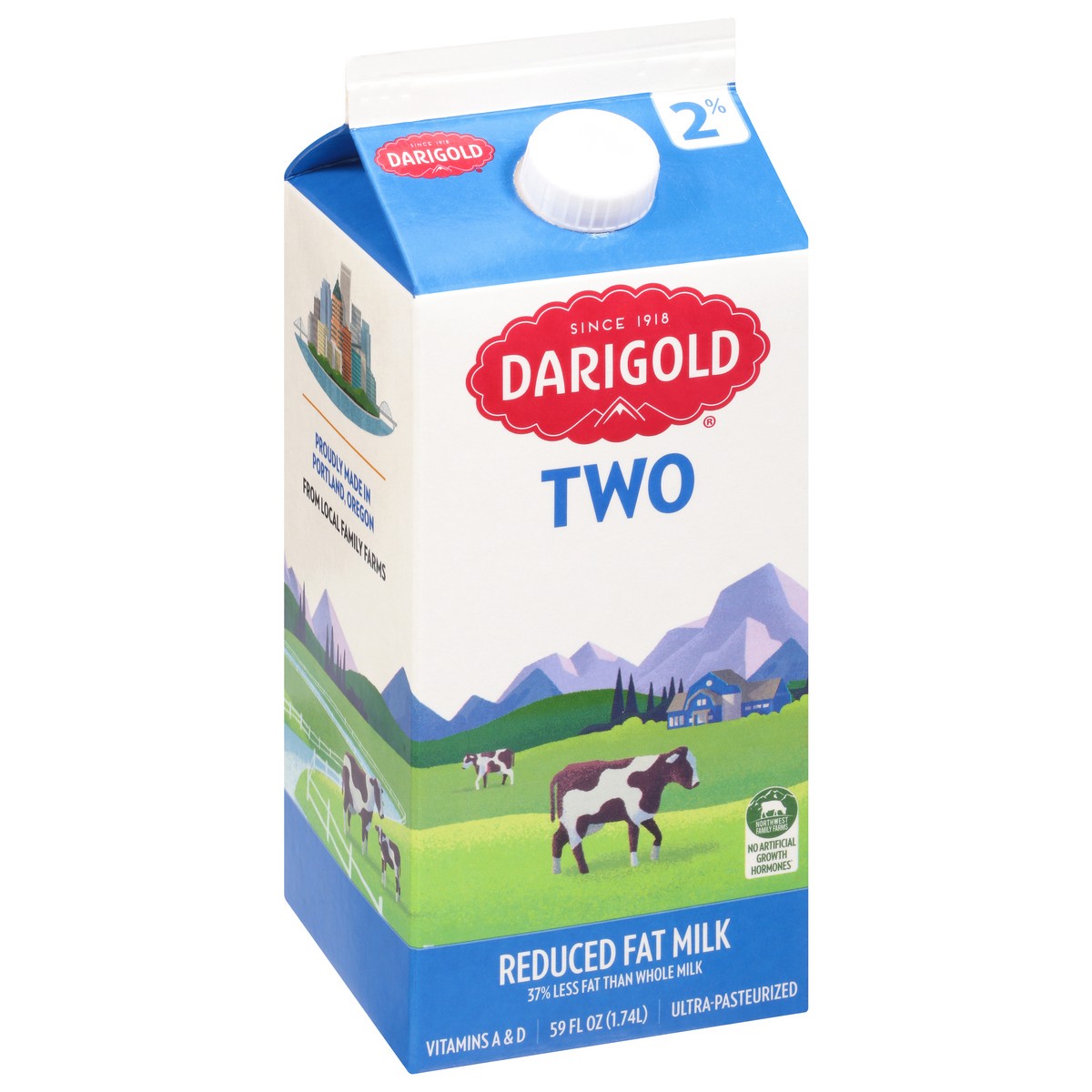 slide 2 of 11, Darigold Reduced Fat 2% Milk 59 fl oz, 59 fl oz