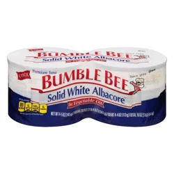 Bumble Bee Solid White Albacore Tuna in Vegetable Oil 4-5 oz. Cans Cluster Pack