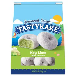 Tastykake Key Lime Mini Donuts, Shareable Key Lime Flavored Powered Donuts- 10 oz