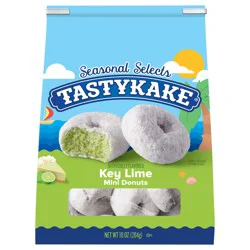 Tastykake Key Lime Mini Donuts, Shareable Key Lime Flavored Powered Donuts- 10 oz