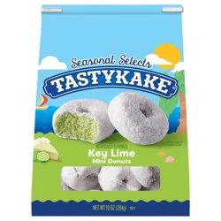 Tastykake Key Lime Mini Donuts, Shareable Key Lime Flavored Powered Donuts- 10 oz