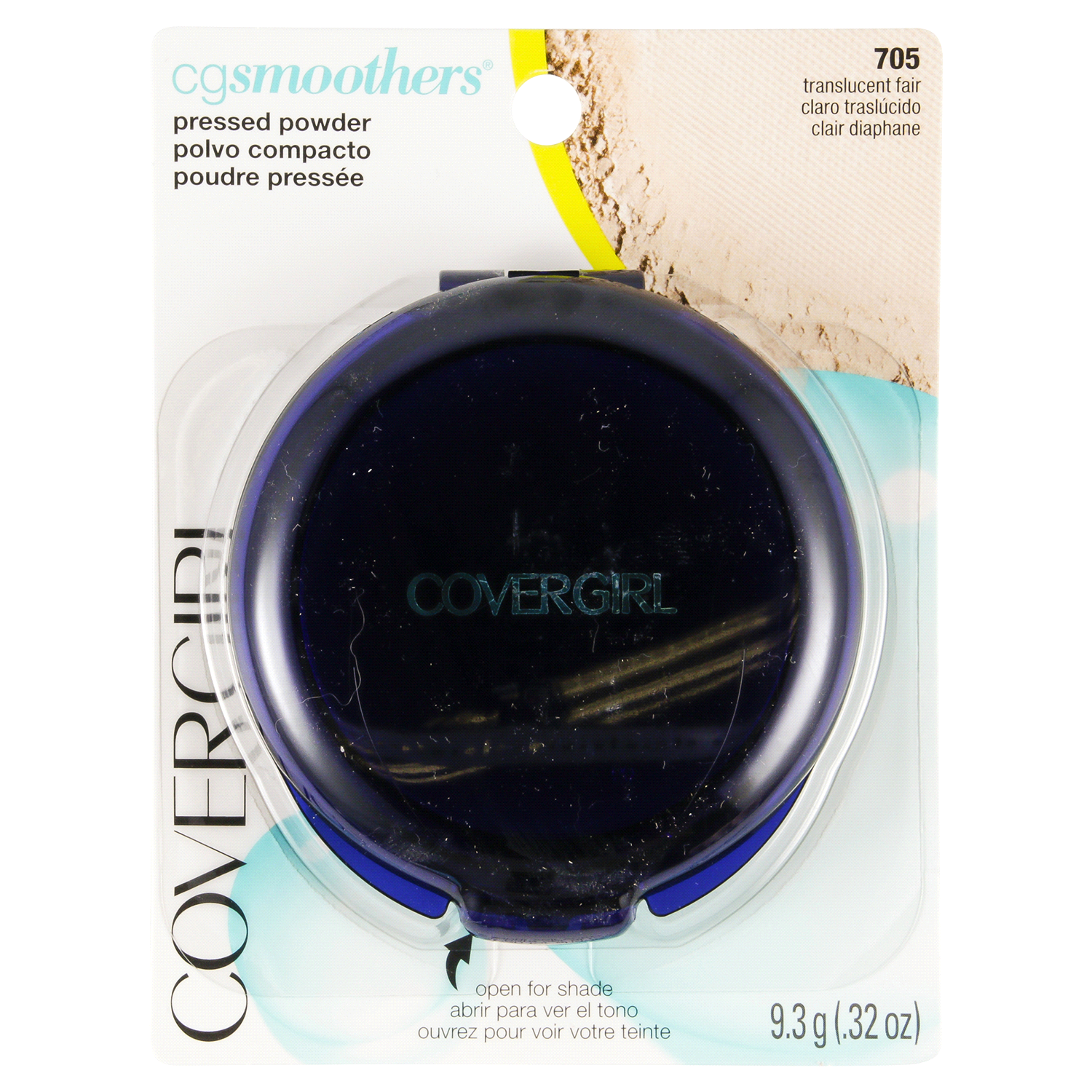 slide 1 of 2, Covergirl Smoothers Pressed Powder Powder, Translucent Fair 705, 0.32 oz (9.3 g), 1 ct
