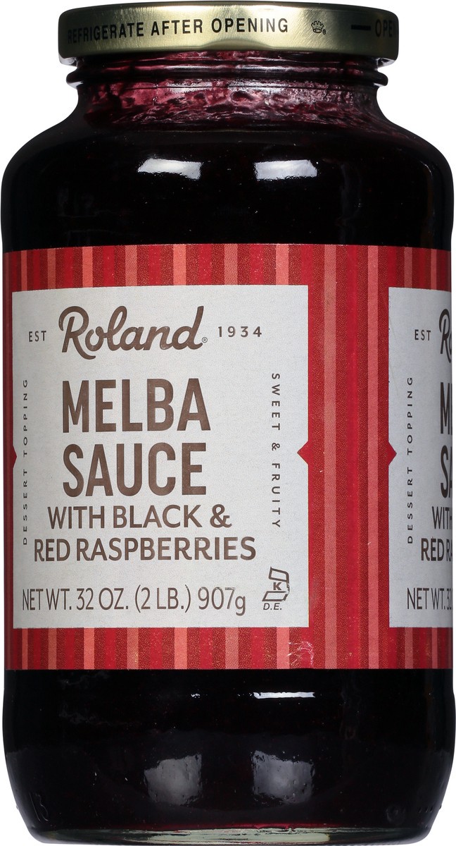 slide 4 of 11, Roland Melba Sauce with Black & Red Raspberries 32 oz, 32 oz
