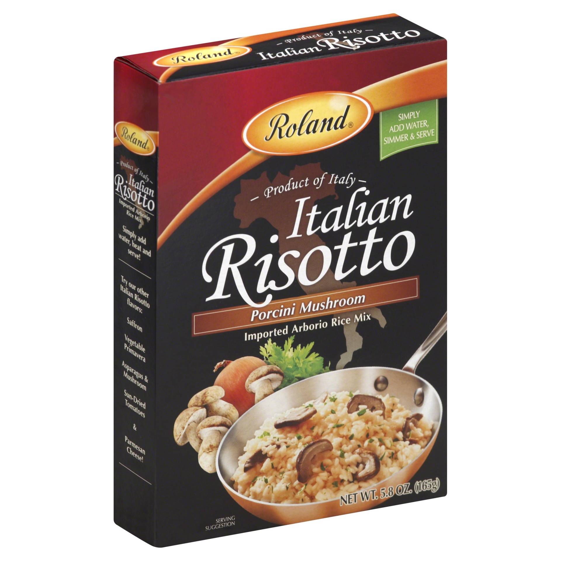 slide 1 of 1, Roland Italian Risotto Porcini Mushroom With Imported Arborio Rice Mix, 5.8 oz