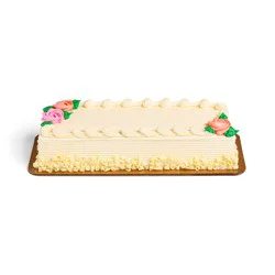 H-E-B Bakery French Buttercream White Cake