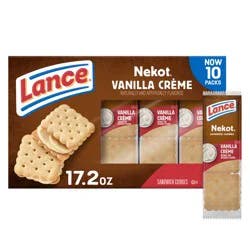 Lance Nekot Vanilla Flavored Creme Sandwich Cookies