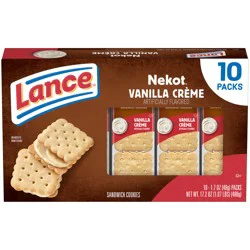 Lance Vanilla Flavored Creme Sandwich Cookies, 1.7 oz