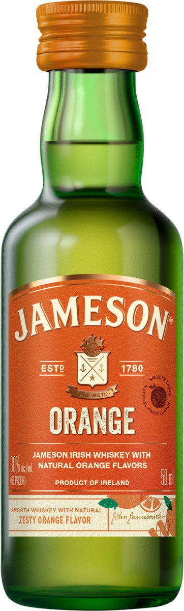 slide 2 of 2, Jameson Orange Irish Whiskey 50ML Bottle, 50 ml