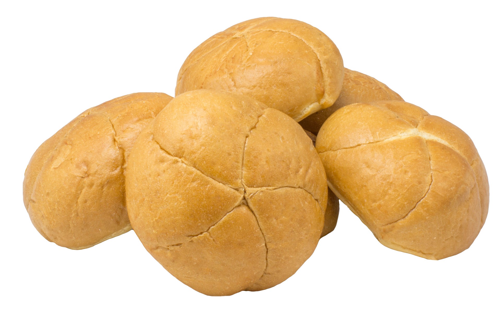 slide 1 of 1, H-E-B Bakery Scratch-Made White Kaiser Rolls, 6 ct