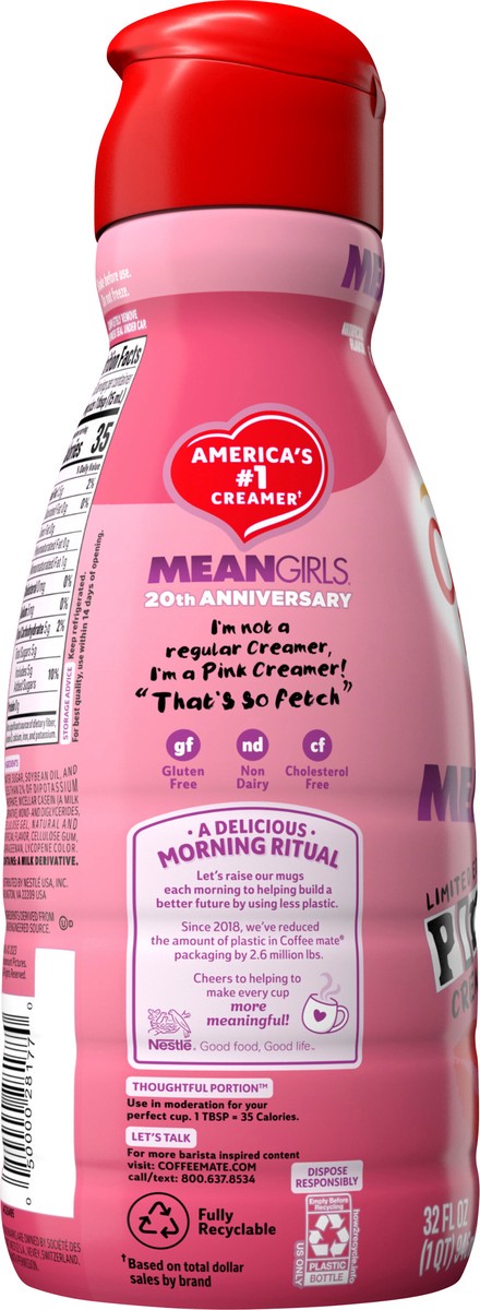 slide 6 of 13, Coffee mate Nestle Coffee Mate Liquid Creamer Mean Girls 32floz Bottle, 32 fl oz