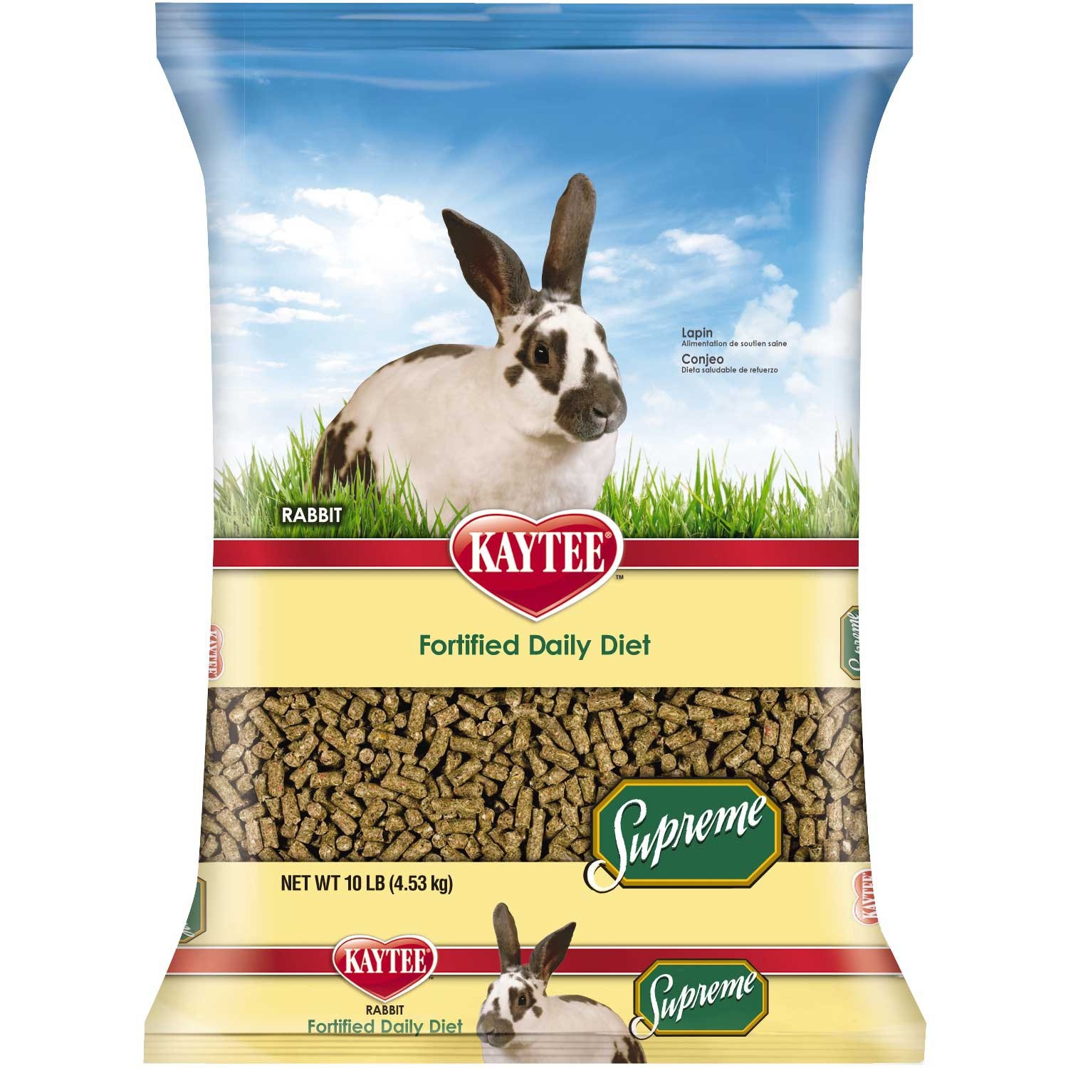 slide 1 of 1, Kaytee Supreme Daily Blend Rabbit Pellets, 10 lb