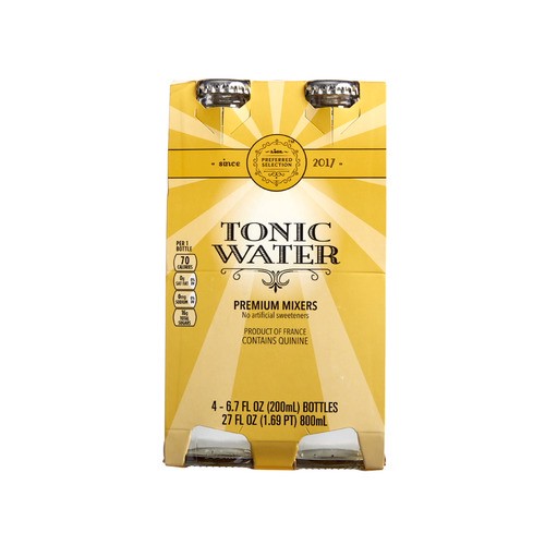 slide 1 of 1, Lidl Preferred Selection tonic water, 4 ct; 6.7 fl oz