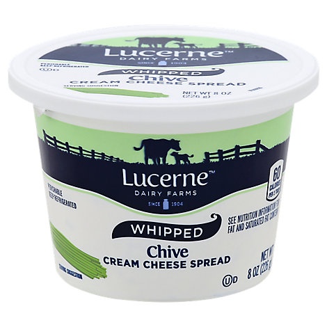 slide 1 of 1, Lucerne Cream Cheese Spread Whipped With Chives, 8 oz