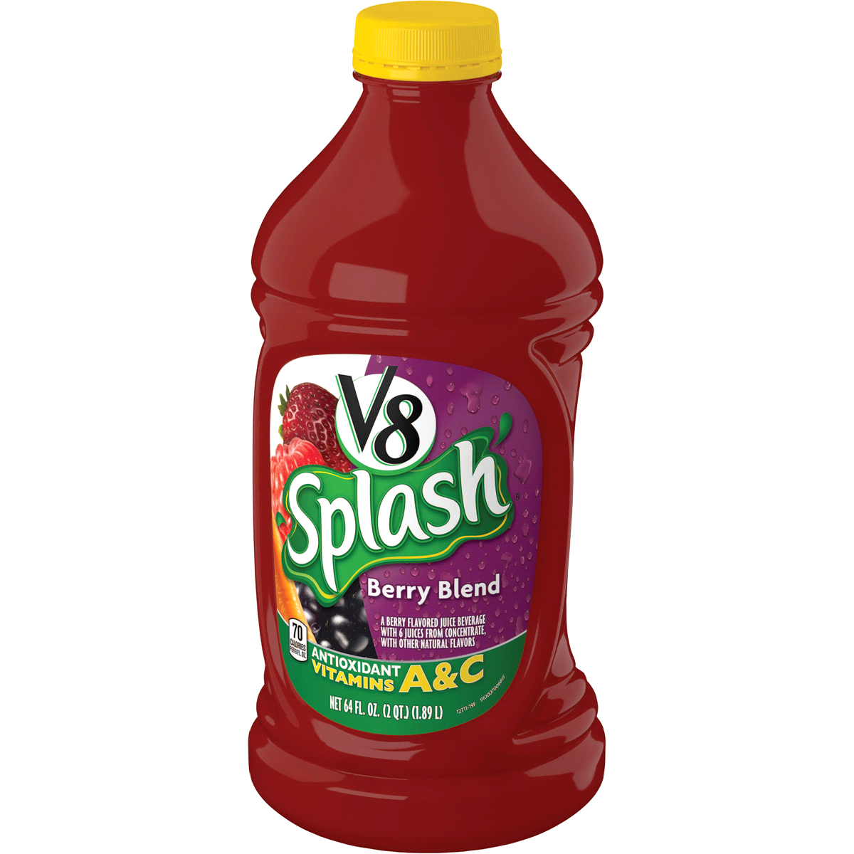 slide 5 of 9, V8 Splash Berry Blend Juice, 64 oz