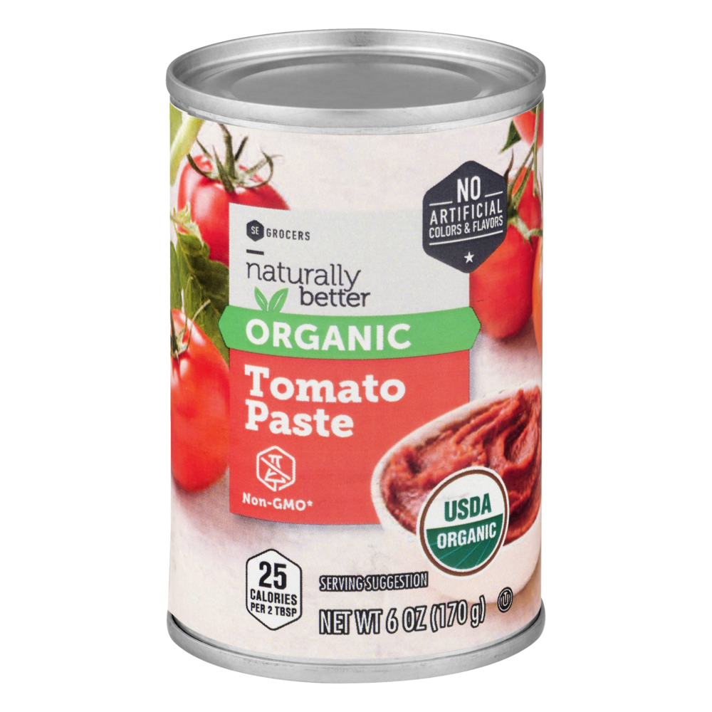 slide 1 of 1, SE Grocers Organic Tomato Paste, 6 oz