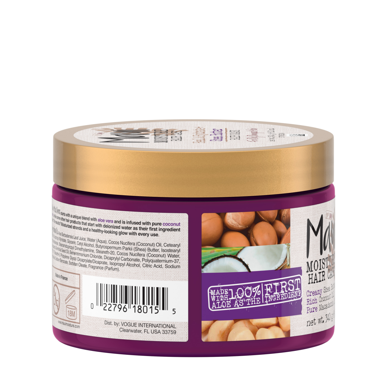 slide 2 of 8, Maui Moisture Shea Butter Heal & Hydrate Hair Mask 12 oz, 12 oz