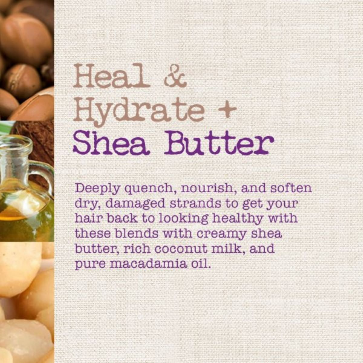 slide 5 of 8, Maui Moisture Shea Butter Heal & Hydrate Hair Mask 12 oz, 12 oz