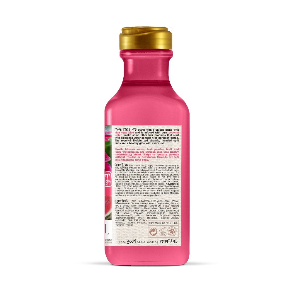 slide 3 of 3, Maui Moisture Lightweight Hydration + Hibiscus Water Conditioner, 13 Oz, 385 ml