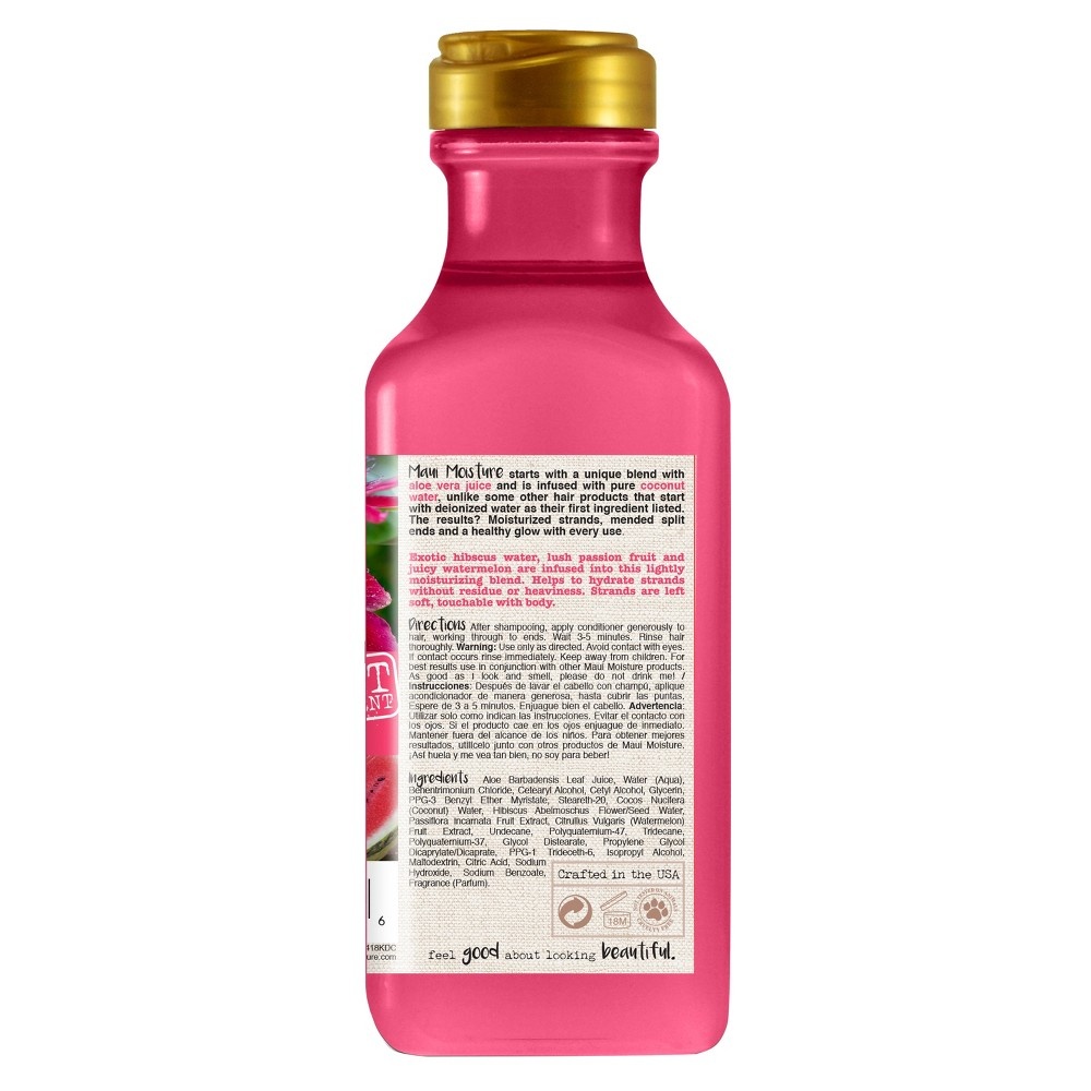 slide 2 of 3, Maui Moisture Lightweight Hydration + Hibiscus Water Conditioner, 13 Oz, 385 ml