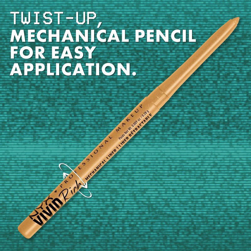 slide 7 of 9, NYX Professional Makeup Vivid Rich Mechanical Liner Pencil, 1 ct