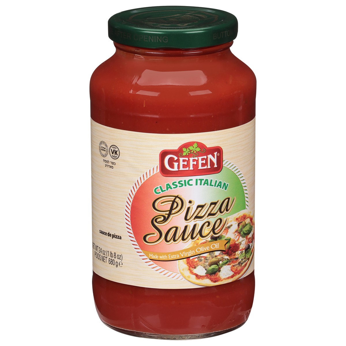 slide 2 of 9, Gefen Classic Italian Pizza Sauce, 25 oz