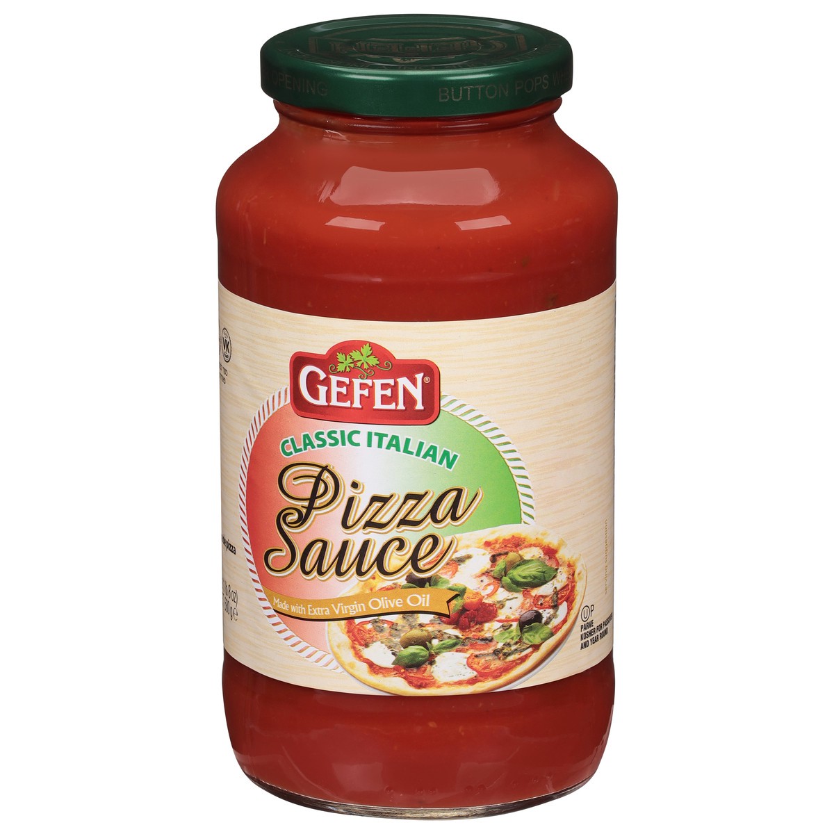 slide 3 of 9, Gefen Classic Italian Pizza Sauce, 25 oz