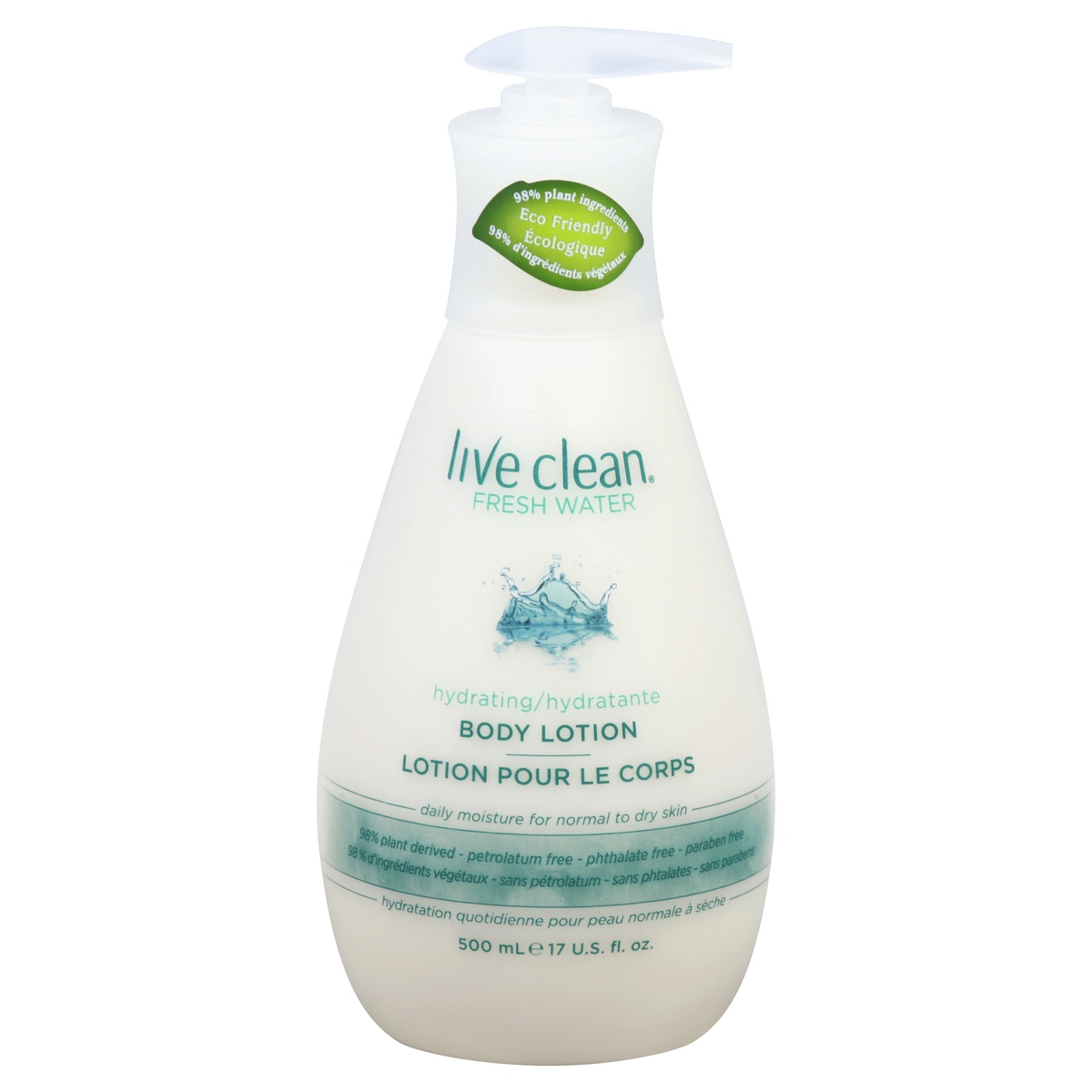 slide 1 of 1, Live Clean Fresh Water Hydrating Body Lotion, 17 oz