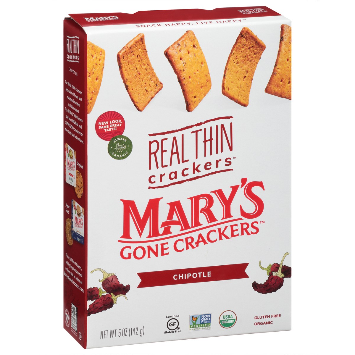 slide 10 of 12, Mary's Gone Crackers Real Thin Chipotle Crackers 5 oz, 5 oz