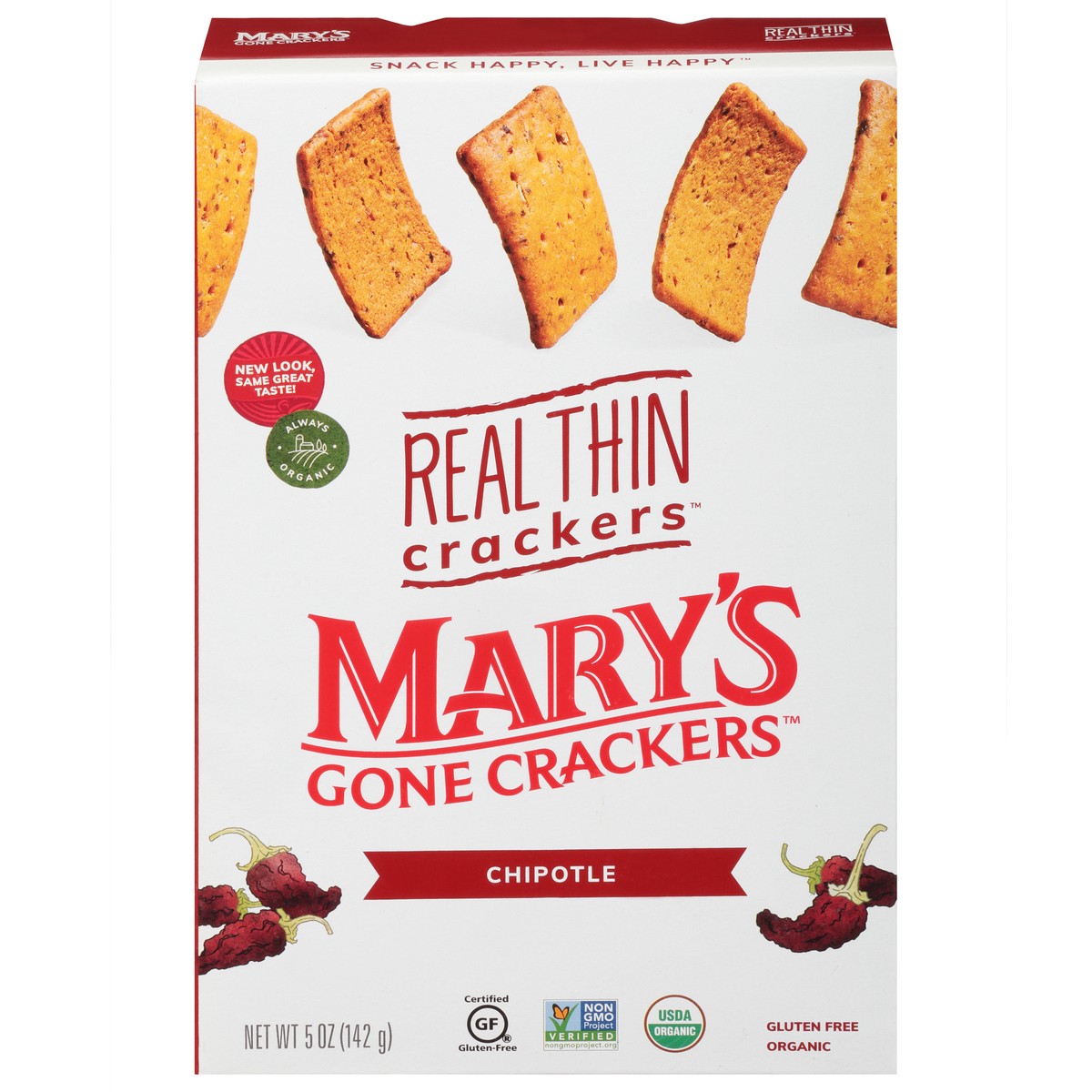 slide 1 of 12, Mary's Gone Crackers Real Thin Chipotle Crackers 5 oz, 5 oz