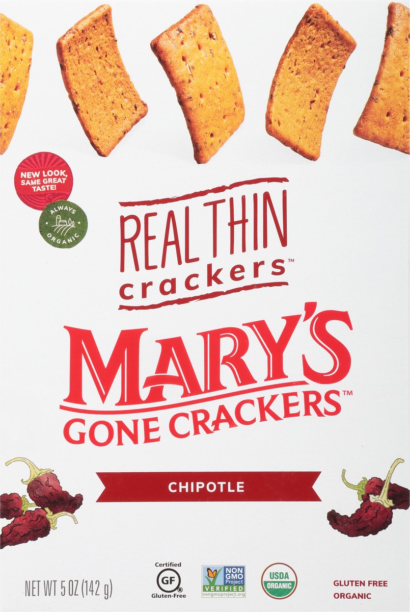 slide 5 of 12, Mary's Gone Crackers Real Thin Chipotle Crackers 5 oz, 5 oz