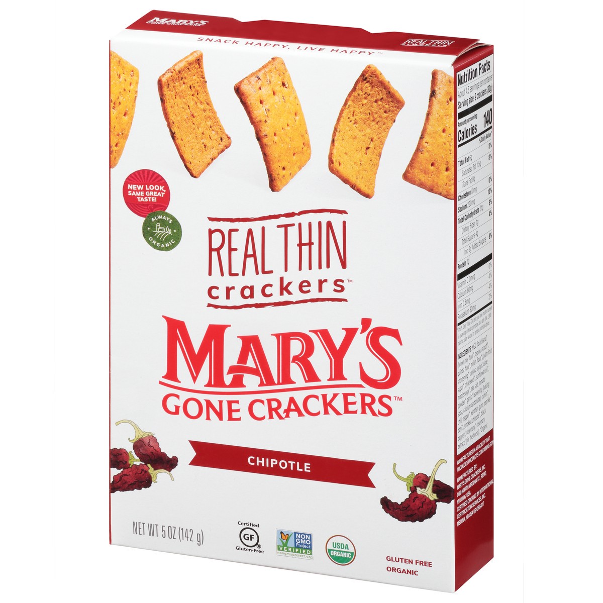 slide 7 of 12, Mary's Gone Crackers Real Thin Chipotle Crackers 5 oz, 5 oz