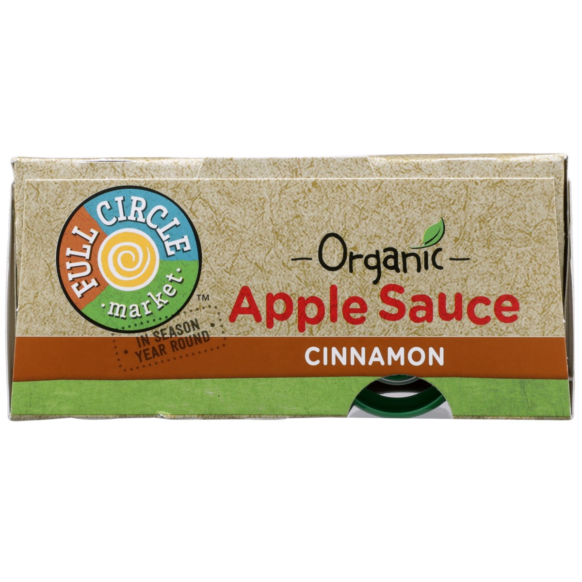 slide 5 of 9, Full Circle Market Cinnamon Apple Sauce, 12.8 oz