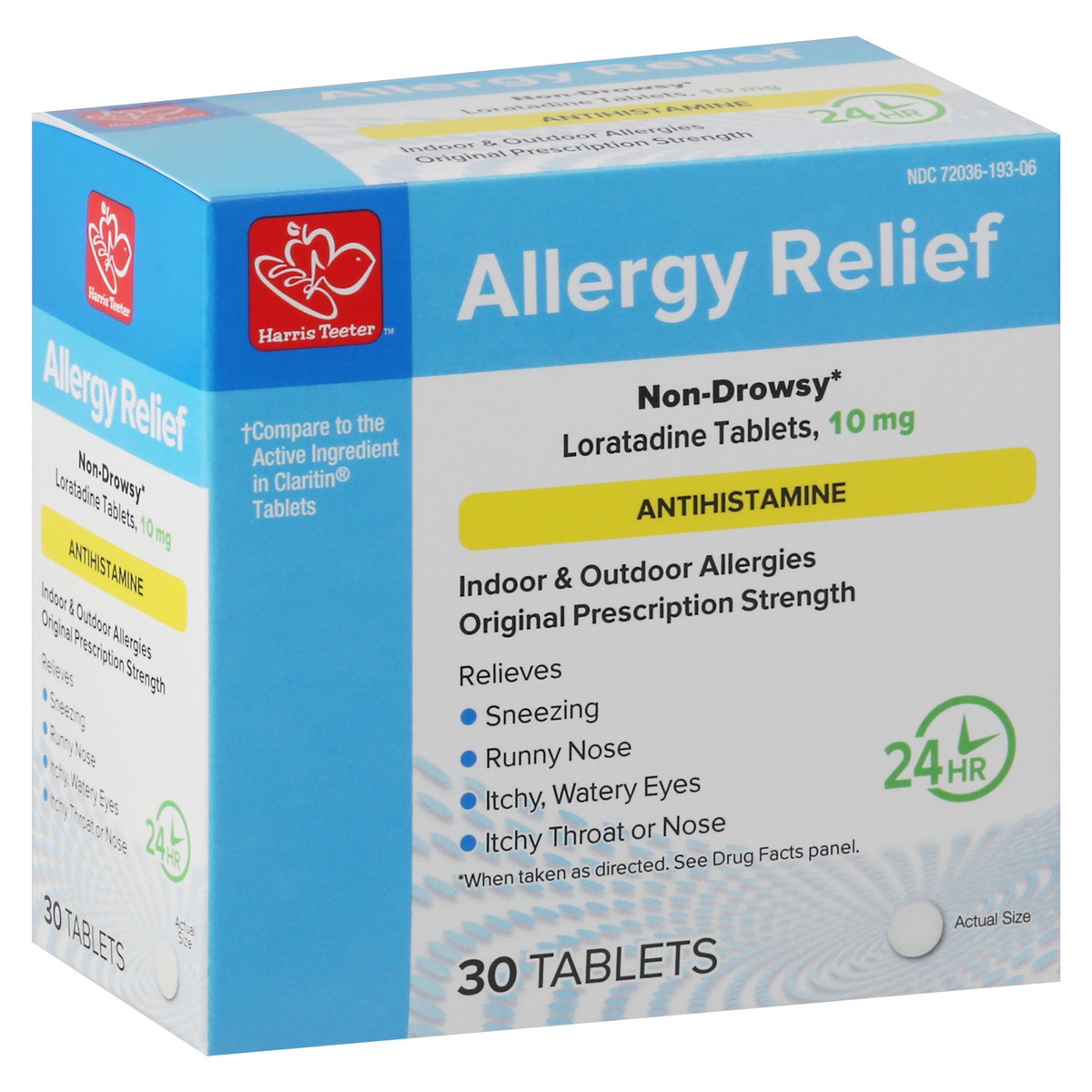 slide 3 of 12, Harris Teeter Alrgyrlf Loratadine 10Mgtab, 30 ct