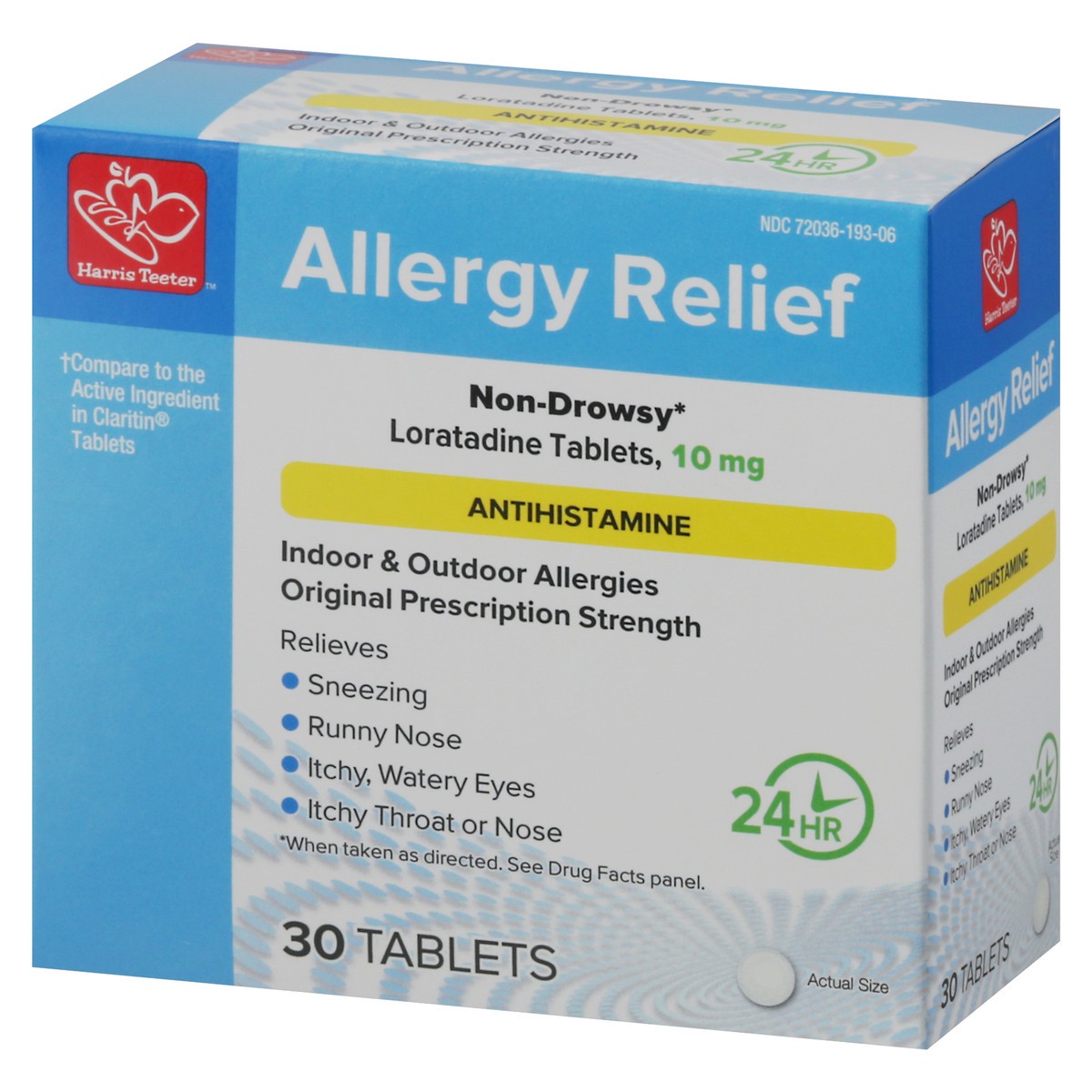 slide 6 of 12, Harris Teeter Alrgyrlf Loratadine 10Mgtab, 30 ct
