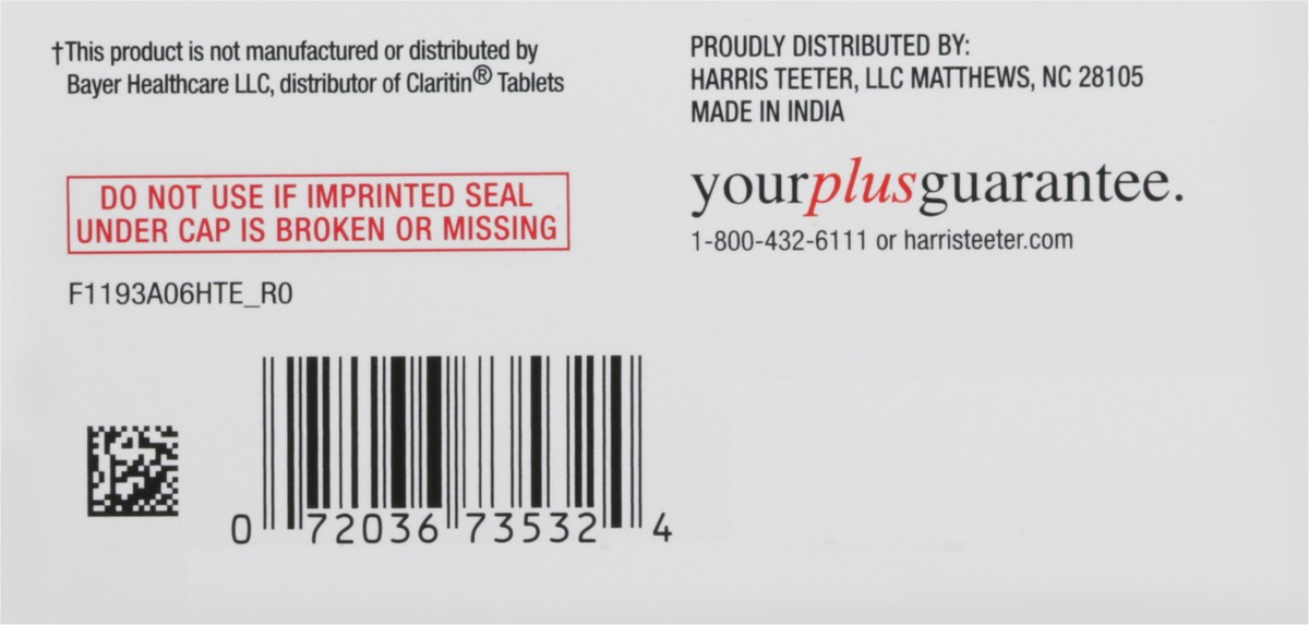 slide 10 of 12, Harris Teeter Alrgyrlf Loratadine 10Mgtab, 30 ct