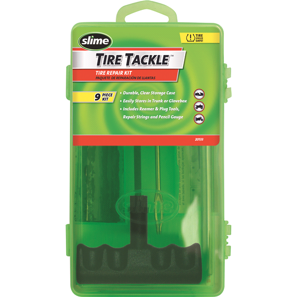 slide 1 of 1, Slime Tire Tackle Repair Kitk, 1 ct