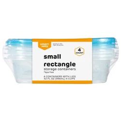 Smart Way Small Rectangle Food Storage Containers