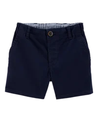 Oshkosh Baby Stretch Chino Uniform Shorts - Navy - 24M