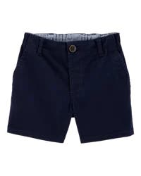 Oshkosh Baby Stretch Chino Uniform Shorts - Navy - 24M