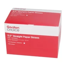 Gordon Choice Straw 5.5'' Ppr Blk Unwrpd 10-1M