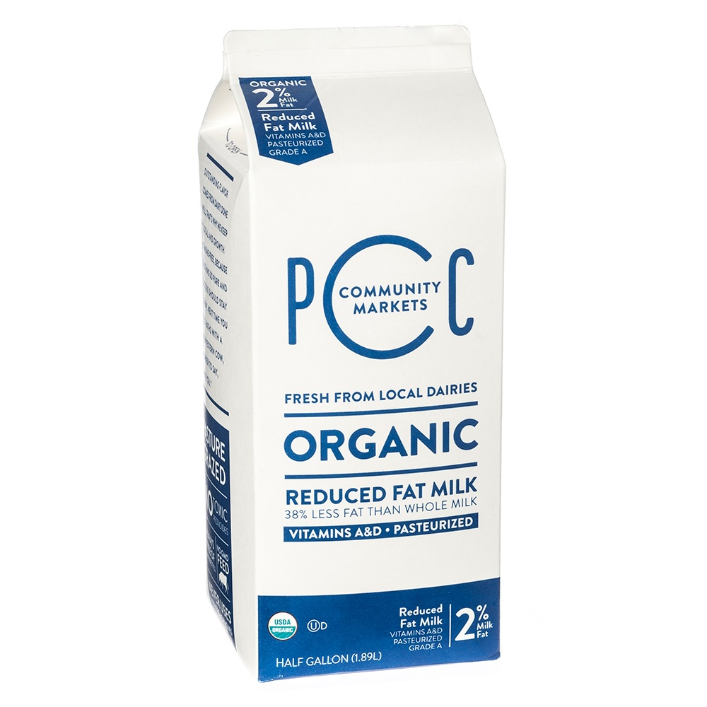 slide 1 of 1, PCC Organic 2% Milk, 64 fl oz