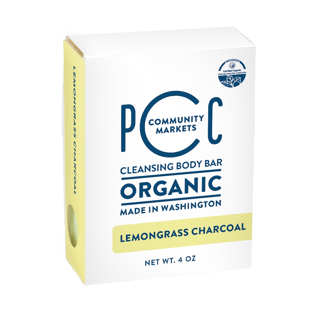 slide 1 of 1, PCC Lemongrass Charcoal Cleansing Body Bar, 4 oz