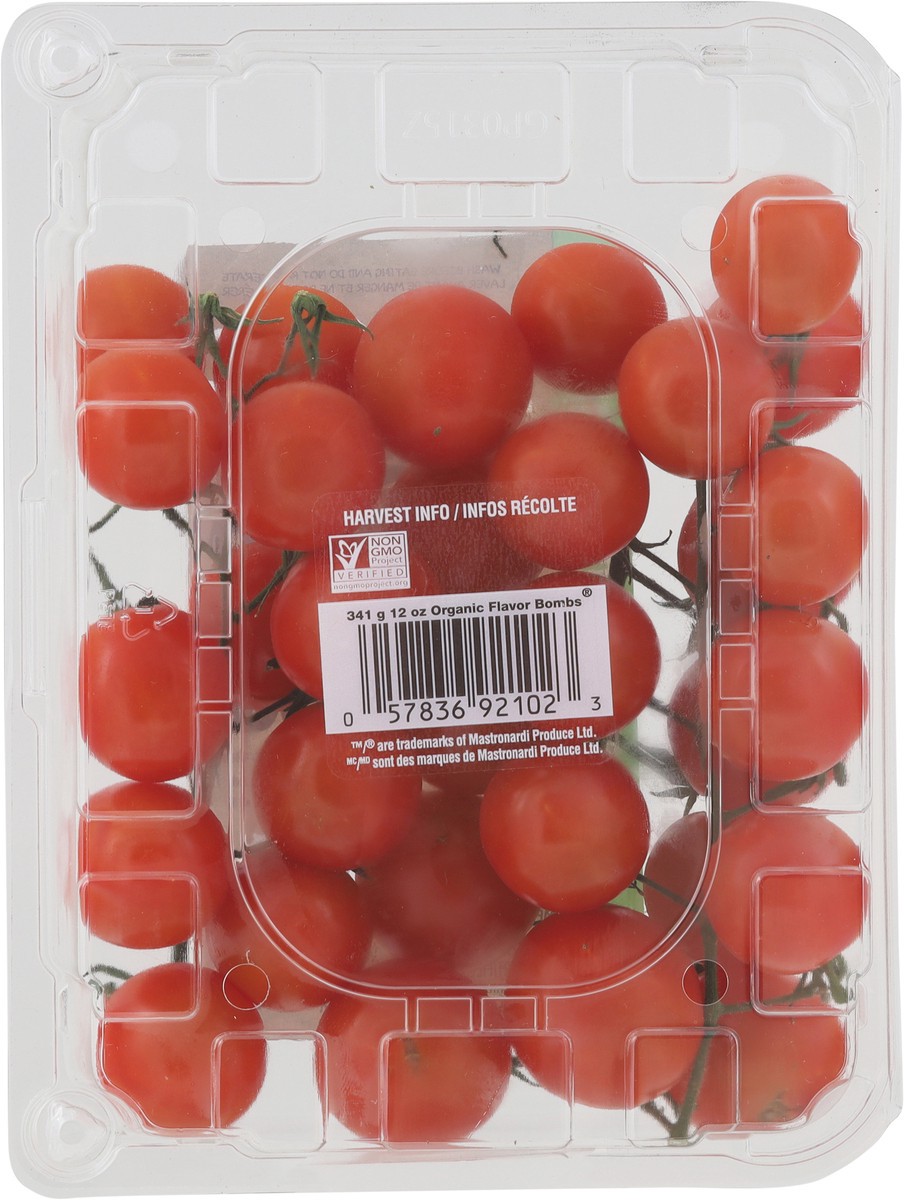 slide 10 of 12, SUNSET Flavor Bombs Organic Cherry Tomatoes on the Vine 12 oz, 12 oz