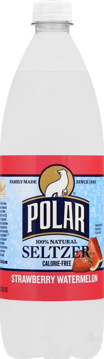 slide 1 of 13, Polar Seltzer - 1L - Strawberry Watermelon, 33.8 fl oz